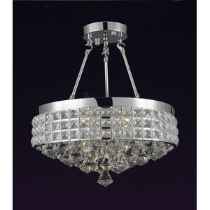 4-Light Semi Flush Mount