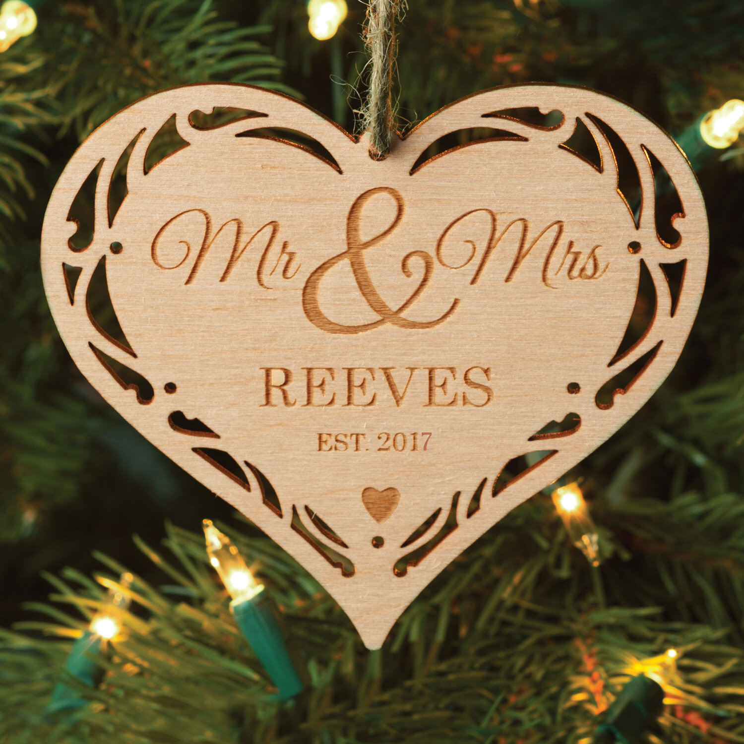 personalized christmas ornaments mr and mrs