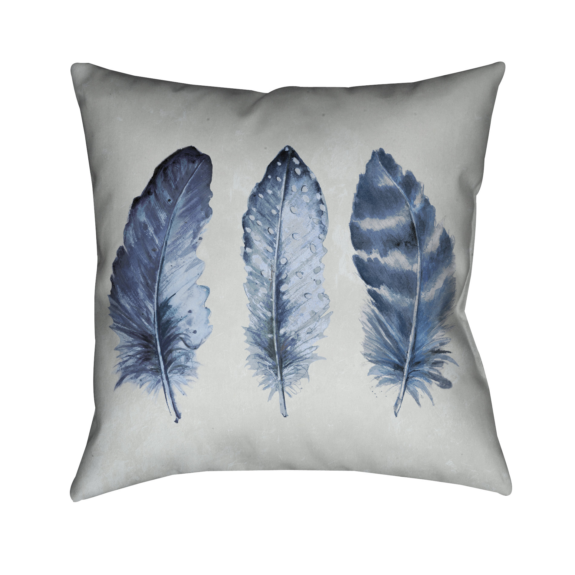 feather design throw pillows