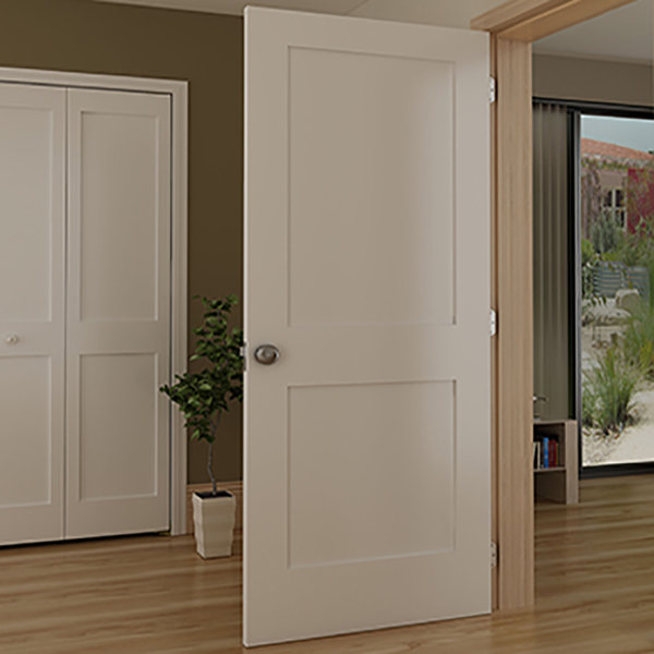 Kiby Paneled Solid Wood Painted Shaker Standard Door Reviews