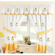 Kitchen Curtains Pelmets Tiers You Ll Love Wayfair Co Uk