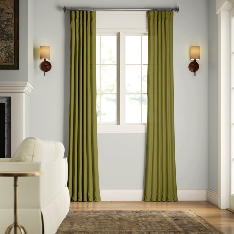 Birch Lane Creola Solid Color Room Darkening Thermal Rod Pocket Single Curtain Panel Reviews Wayfair