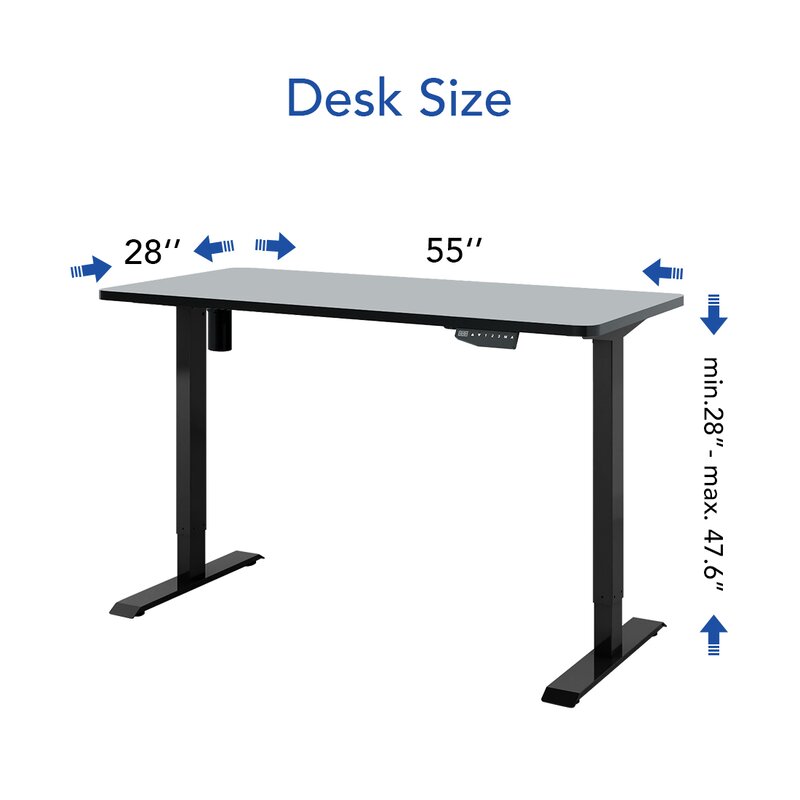Symple Stuff Bayles Height Adjustable Standing Desk Wayfair