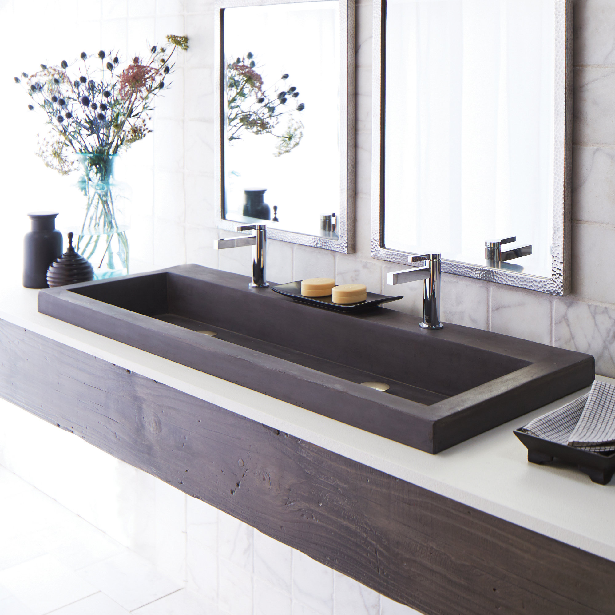 Rectangular Trough Bathroom Sink Reviews Joss Main Rectangular Trough Bathroom Sink