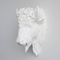 White Animal Head Wall Decor | Wayfair