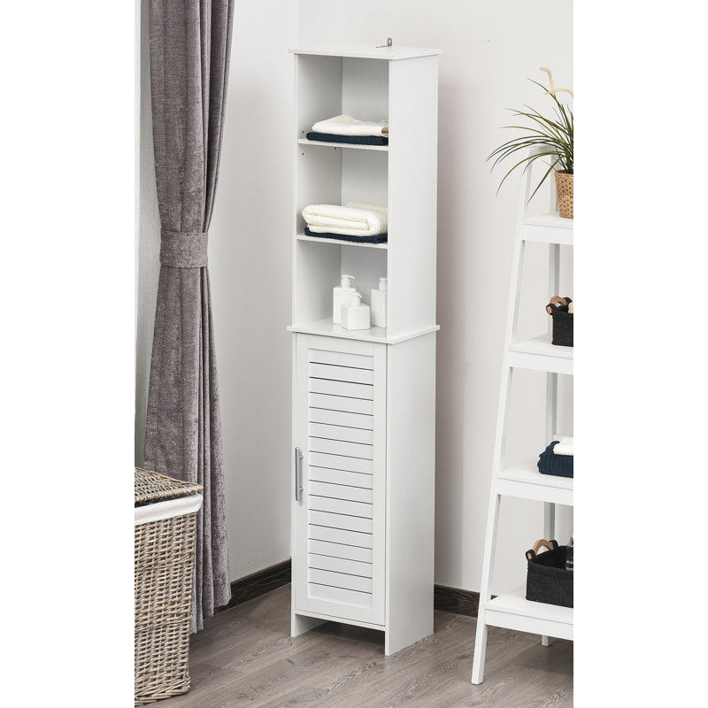 Dovecove 14 25 W X 68 25 H X 10 25 D Free Standing Bathroom Cabinet Wayfair