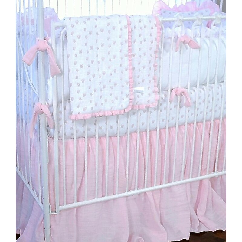 pink butterfly crib bedding