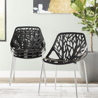 Octavien Modern Stackable Dining Chair – Lightweight, Sturdy, Stylish & Easy to Assemble