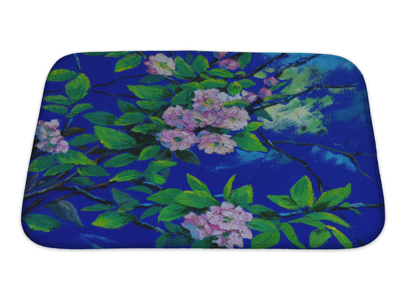 Gear New Flowers Oil Painting Of Spring Flowers On Canvas Bath Rug Wayfair