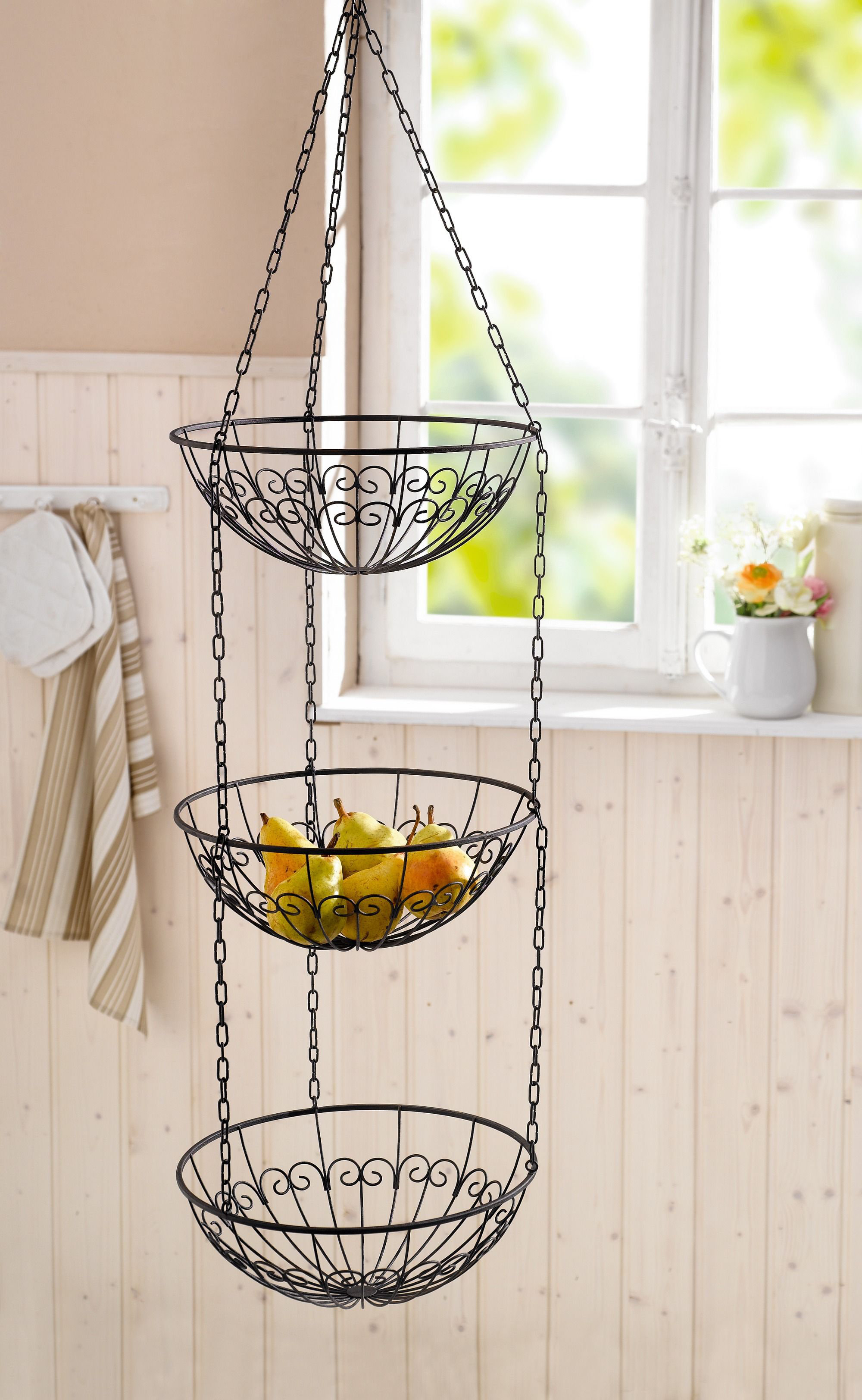 Wire Kitchen 230 Fl Oz Hanging Fruit Basket Wire Kitchen 230 Fl Oz Hanging Fruit Basket