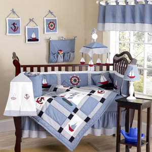Come Sail Away 9 Piece Crib Bedding Set