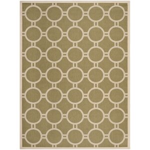 Jefferson Place Green/Beige Outdoor Rug