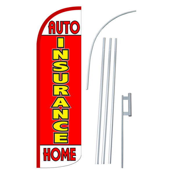 Neoplex Insurance Auto And Home Polyester 180 X 30 In Flag Set Wayfair Ca