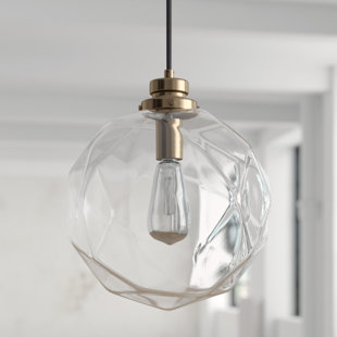 Go to store & view more images 1-Light Geometric Globe Pendant by Mercury Row