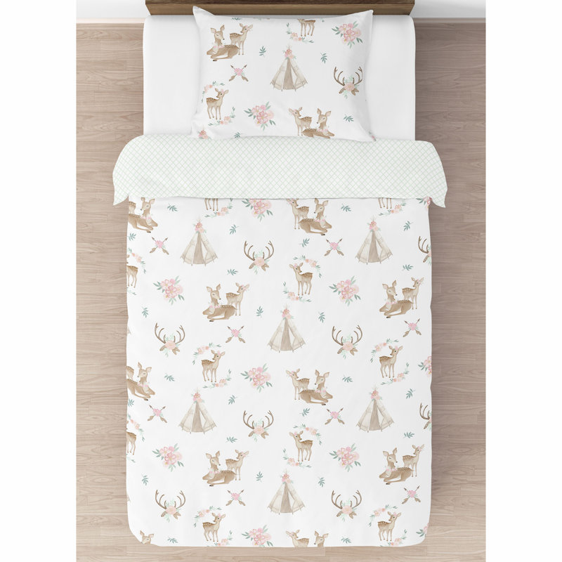 Sweet Jojo Designs Deer Floral Comforter Set Wayfair