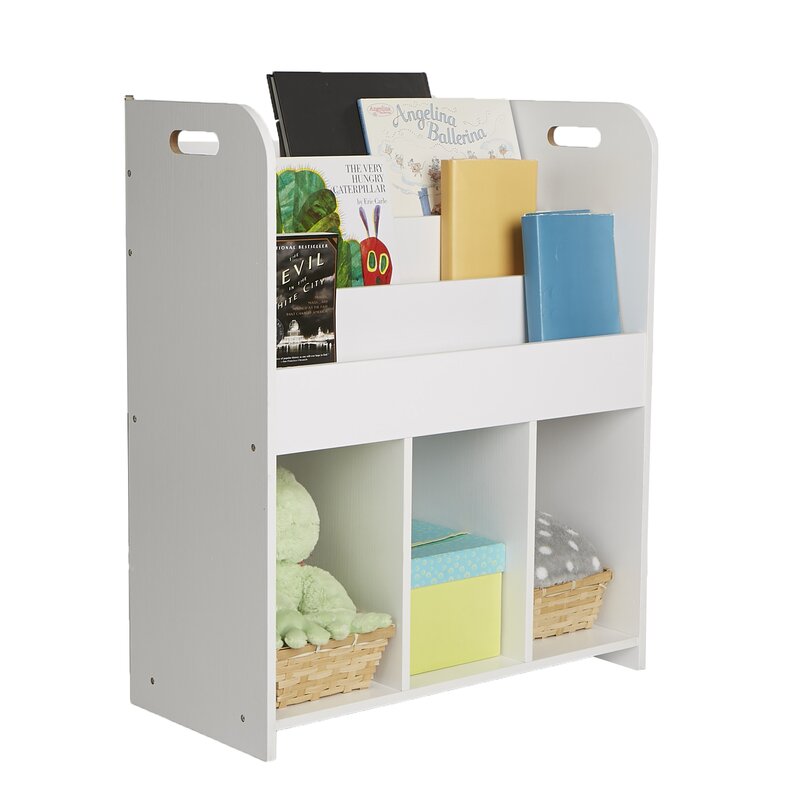 toy boxes with bookshelf