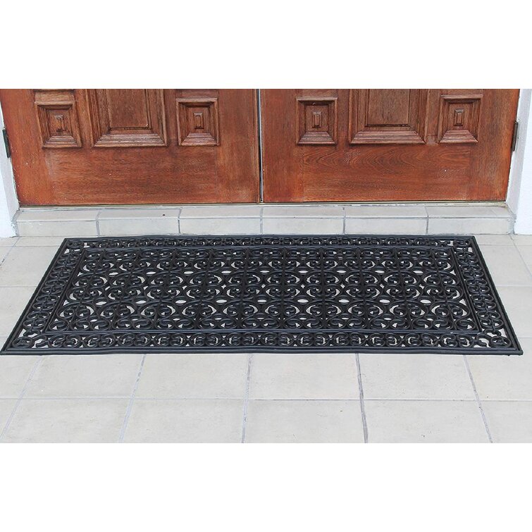Caution Slippery Floor Outdoor Doormats Non Slip Rubber Entrance Floor Mats 