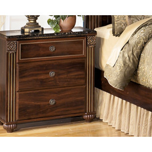 Go to store & view more images Fredrick 3 Drawer Nightstand by Astoria Grand