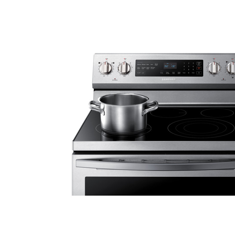 Samsung 30 5 9 Cu Ft Freestanding Electric Range With True Convection Reviews Wayfair