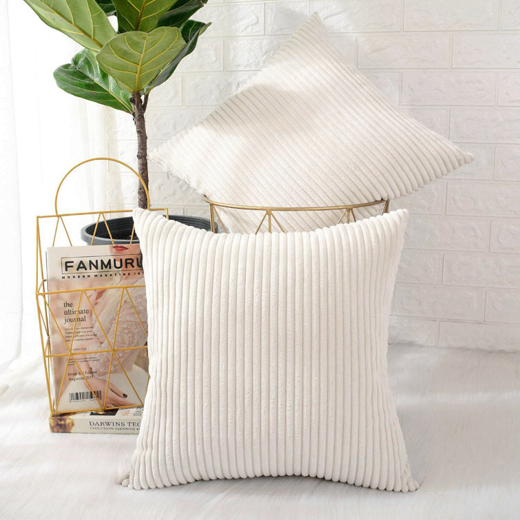 cream throw pillow covers