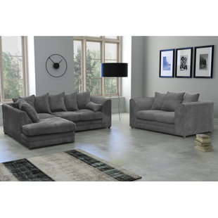 Sofa Sets You Ll Love Wayfair Co Uk Darcey 4 Seater Corner Sofa With 2