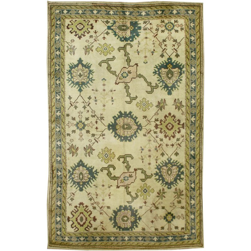 Landry & Arcari Rugs And Carpeting Oushak Hand-knotted Celadon Area Rug 