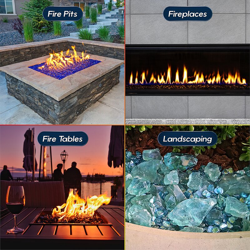 Fire Pit Essentials Beads Fire Pit Glass Reviews Wayfair