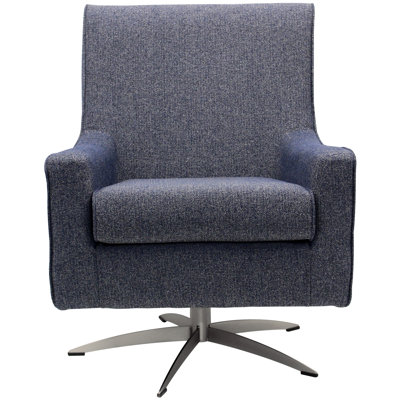 Basilina 26.25" Wide Swivel Armchair