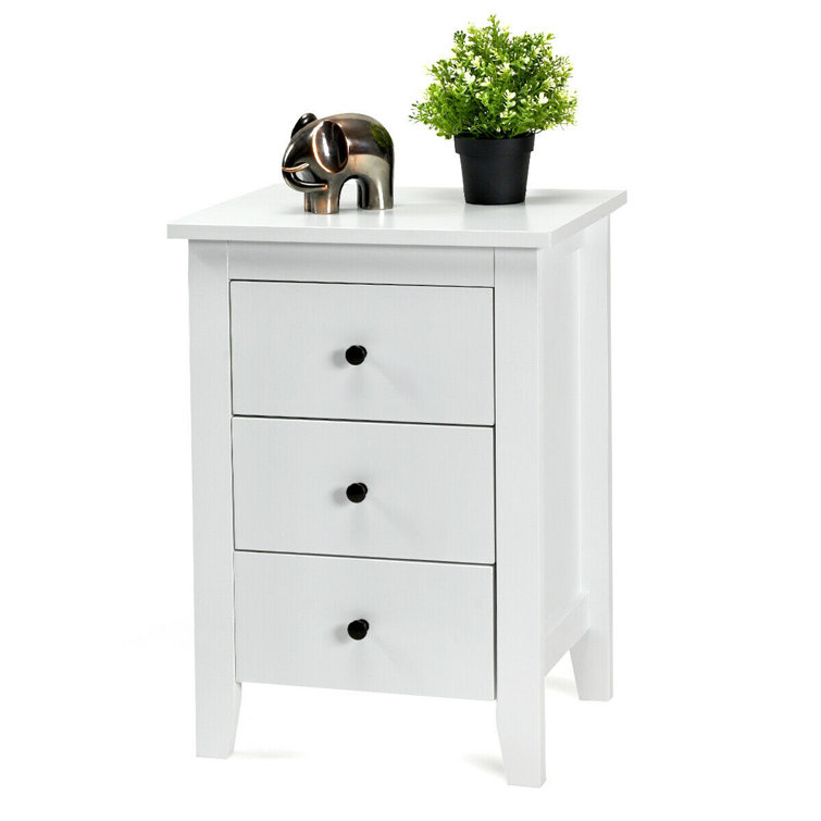 Red Barrel Studio Abdulsamad 3 Drawer Nightstand Reviews Wayfair