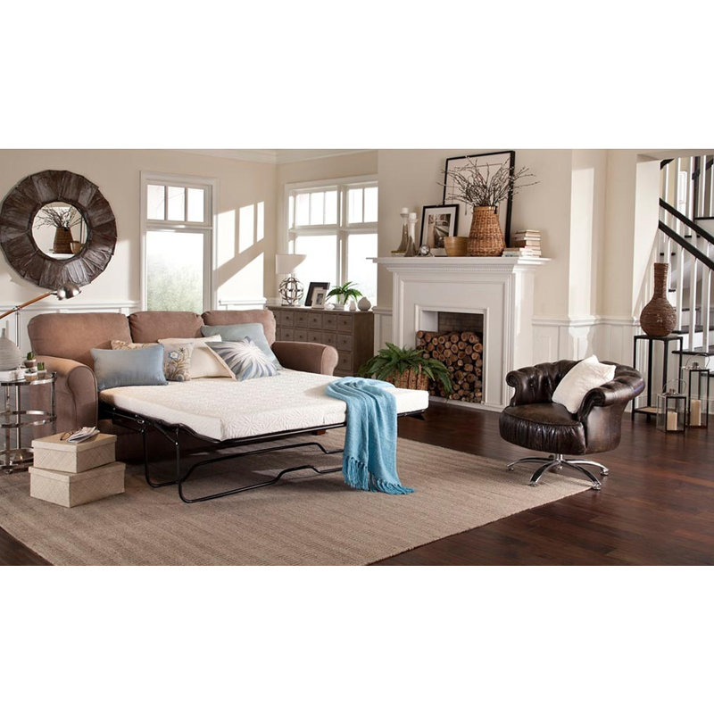 White Noise Slice Of Heaven 4 5 Medium Gel Memory Foam Sofa Bed