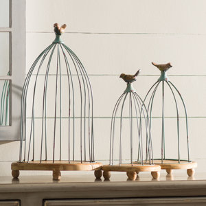 3 Piece Decorative Bird Cages Set