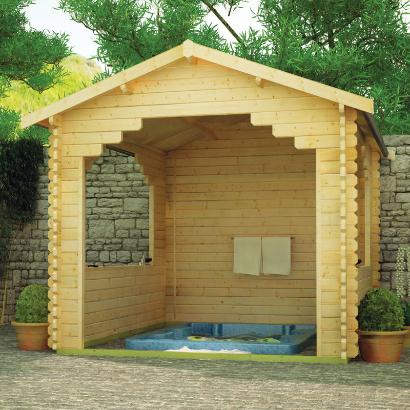 Tiger Sheds Sumatran 10 x 12 Ft. Tongue and Groove Log ...