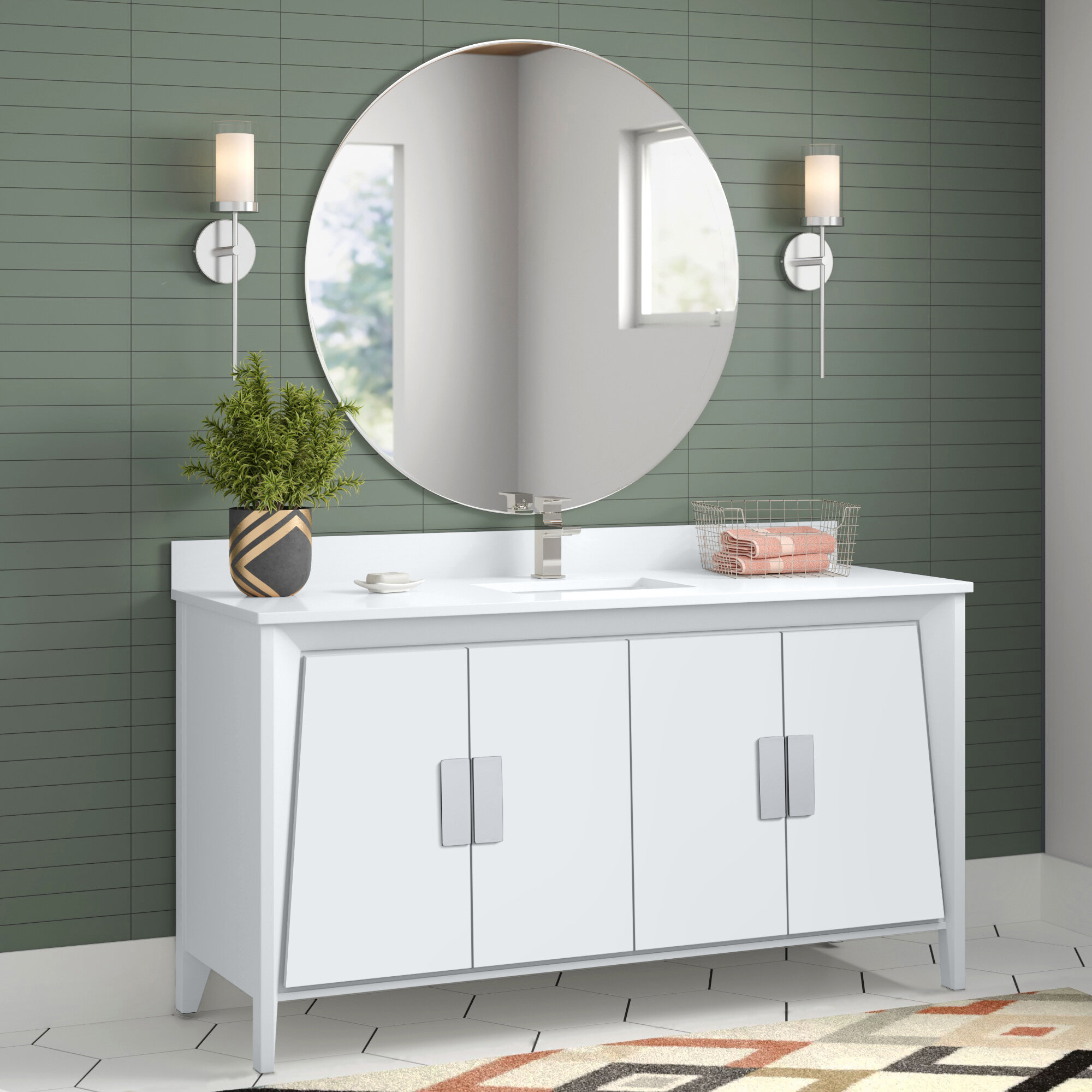 Vanesa 59 Single Bathroom Vanity Set Reviews Allmodern