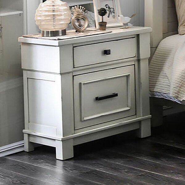 One Allium Way Zachary 2 Drawer Nightstand Wayfair