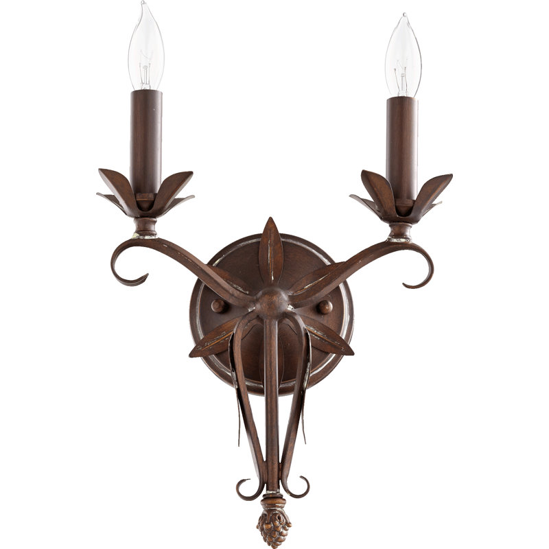 Harnois 2-Light Candle Wall Light - a beautiful French country wall sconce for your French inspired home.