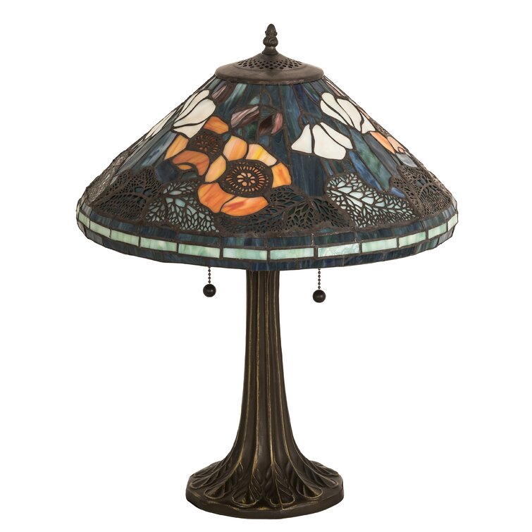 Handmade Blue Poppy/Poppies Design Lampshade Table Ceiling Pendant 8" to 16"