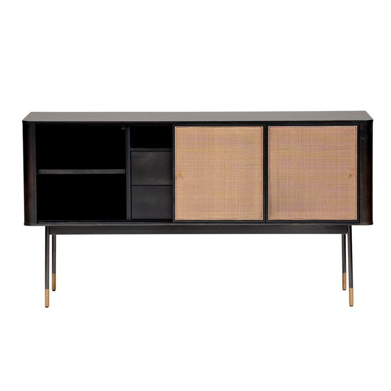 59 06 Wide 2 Drawer Poplar Wood Buffet Table Allmodern