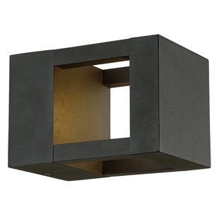 Best Kylee 1-Light Outdoor Wall Mount LED Sconce By Brayden Studio Outdoor Lighting Kylee 1-Light Outdoor Wall Mount LED Sconce By Brayden Studio Outdoor Lighting