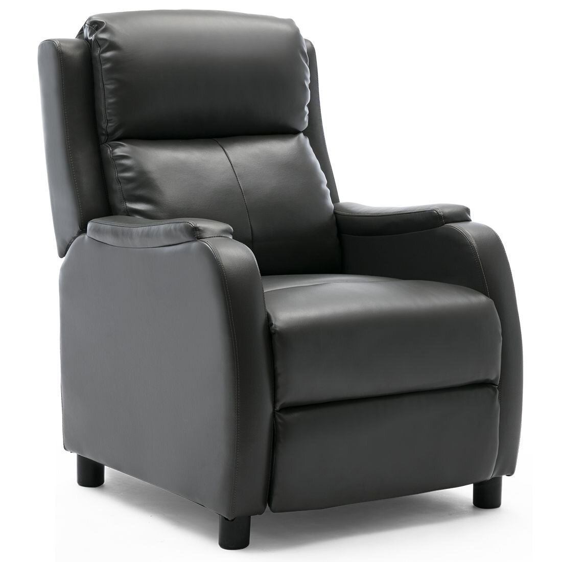 Three Posts Renovo Vegan Leather Manual Recliner | Wayfair.ie