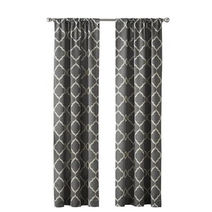 Tennille Trellis Geometric Blackout Single Curtain Panel