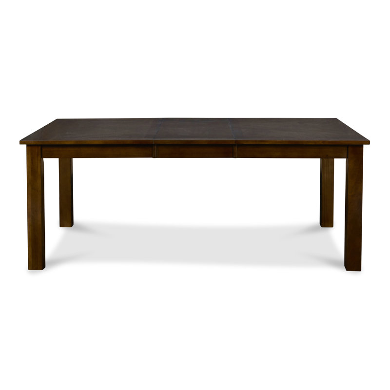 Canora Grey Vassar Extendable Rubberwood Solid Wood Dining Table Wayfair