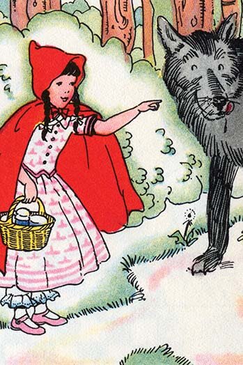 Buyenlarge Little Red Riding Hood Tells The Wolf Of Her Trip Graphic Art Print Wayfair