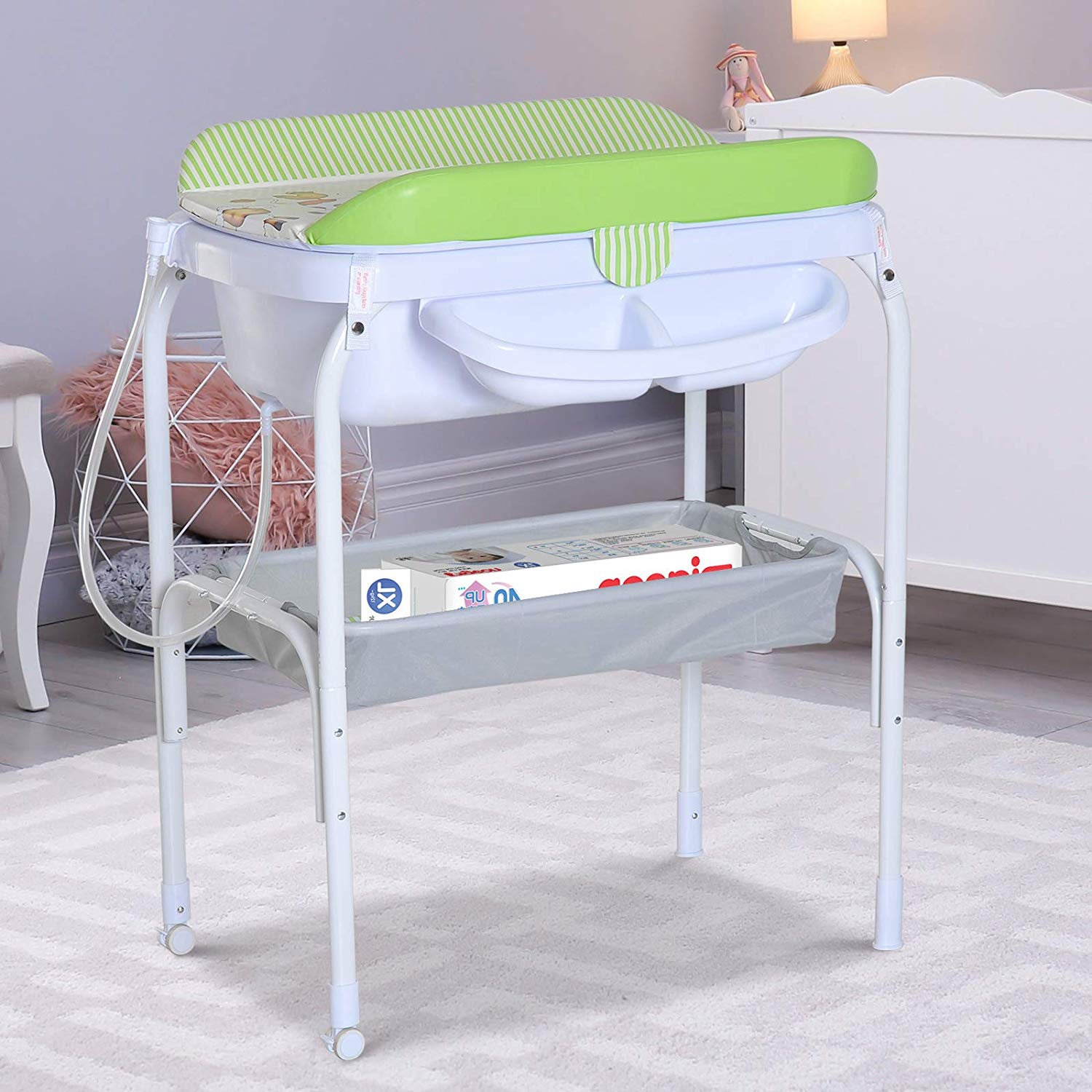 over bath changing table