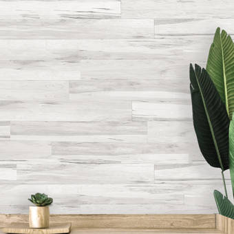 E Joy 5 X 47 Reclaimed Peel And Stick Engineered Wood Wall Paneling Reviews Wayfair