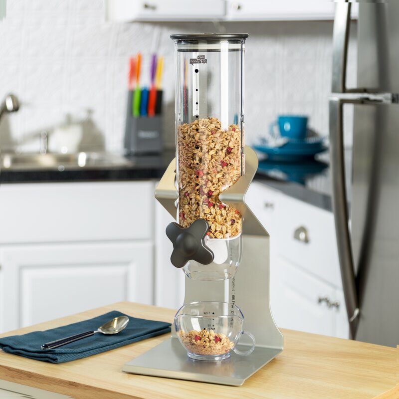 Zevro Single Countertop Dry Food Cereal Dispenser Reviews Wayfair