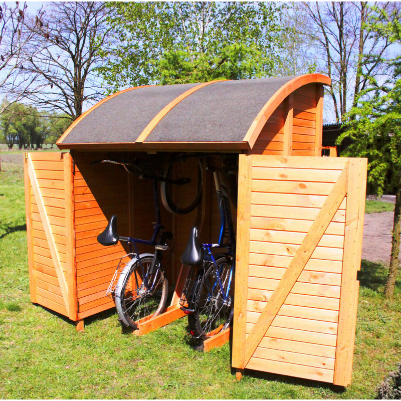 dCor design 160 cm x 144 cm Fahrradgarage Siena aus