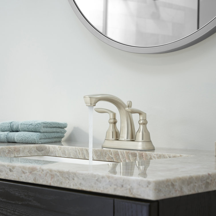 Avalon Double Handle Centerset Faucet Bathroom Faucet with Drain Assembly