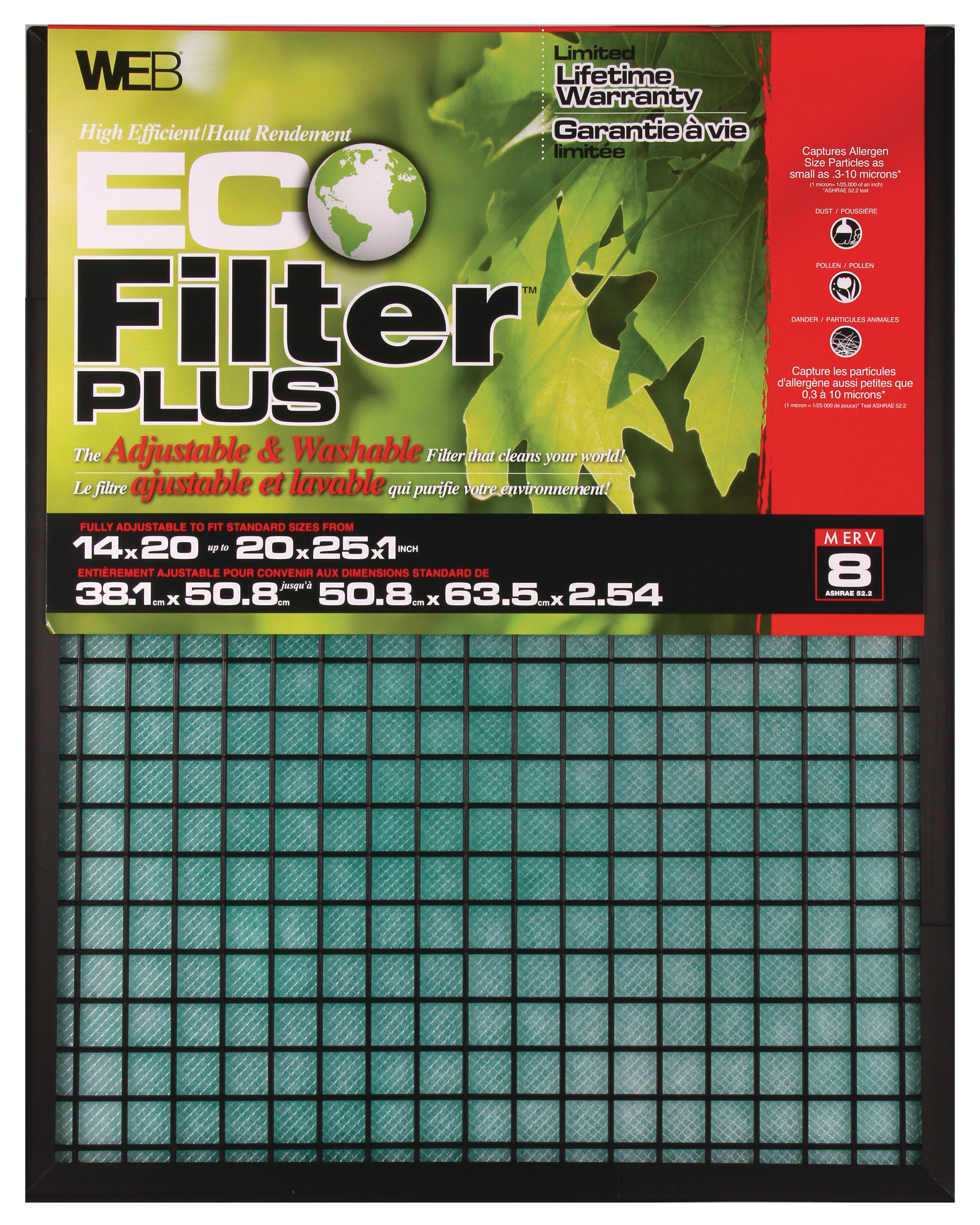 For Furnace or AC Washable 20x25x1 Lifetime Air Filter Never Buy Another Filter Electrostatic Permanent