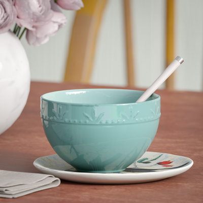 Genesee 30 oz. Utility Bowls Lark Manor Color: Aqua