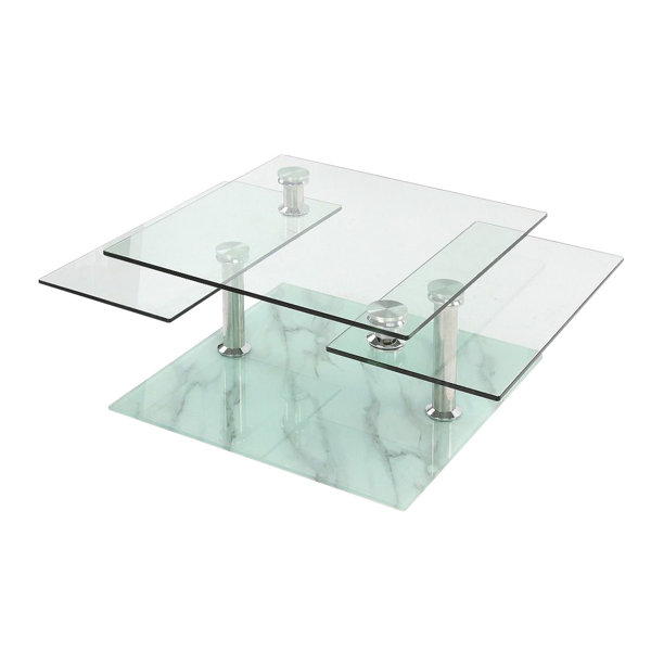 Orren Ellis Esmeralda Floor Shelf Coffee Table With Storage Wayfair